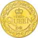 Queen Elizabeth in blue sash medal_rev