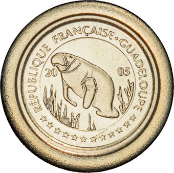 Guadeloupe Set of 16 Uniface Patterns_obv_10c