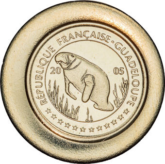 Guadeloupe Set of 16 Uniface Patterns_obv_20c