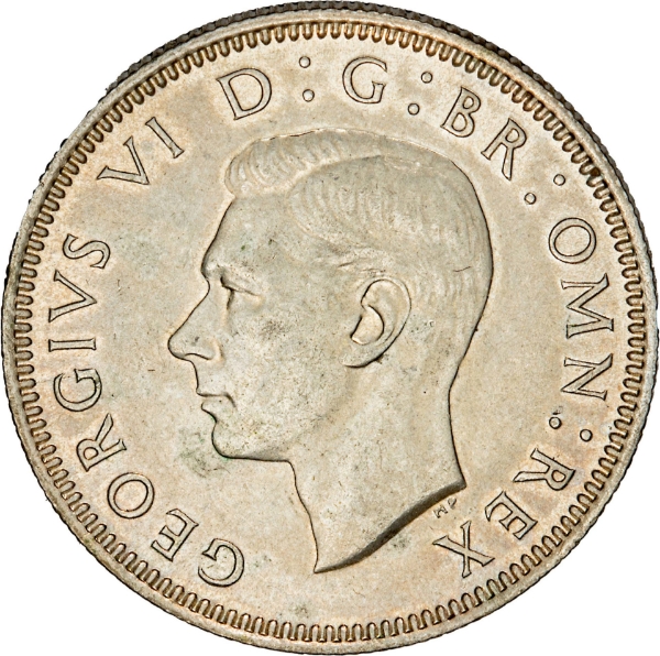 George VI, Shilling, 1944 English, Uncirculated_obv