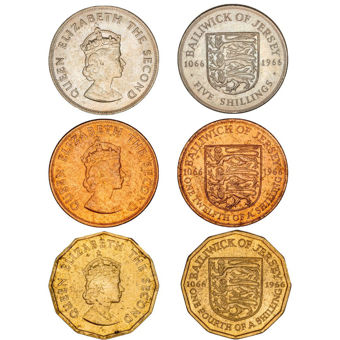 Jersey, Battle of Hastings 1966 Commemorative 3-coin set_main