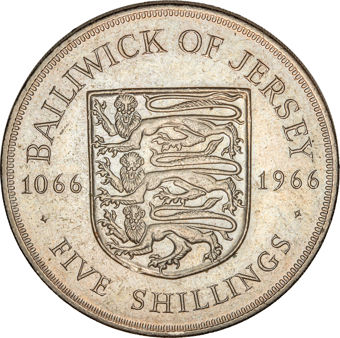 Jersey, Battle of Hastings 1966 Commemorative 3-coin set_rev
