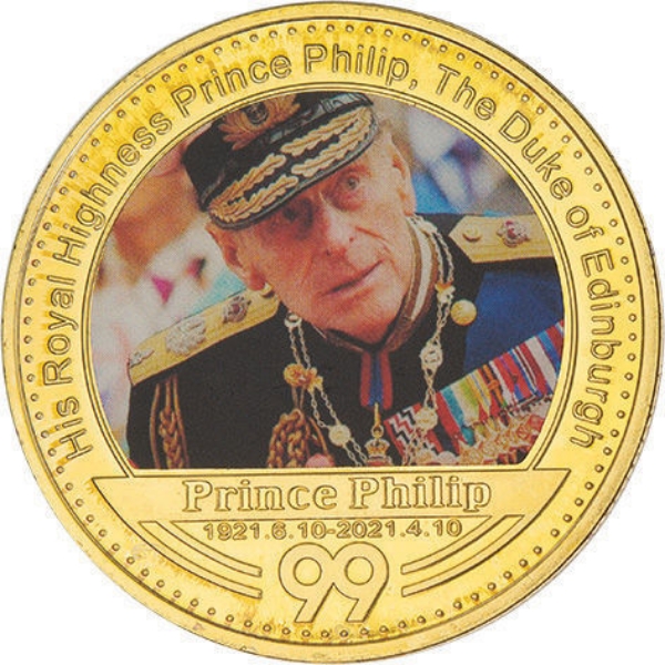 Prince Philip in uniform with medals_obv