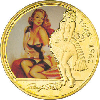 Marilyn Monroe Seated in Underwear_obv