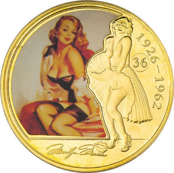 Marilyn Monroe Seated in Underwear_obv