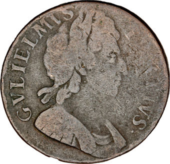 William III Halfpenny Very Good_obv