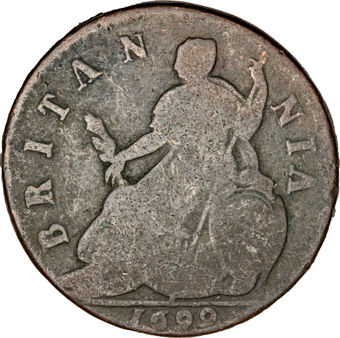 William III Halfpenny Very Good_rev