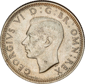 George VI, Scottish Shilling 1937 Uncirculated_obv