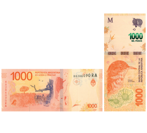 Argentina 1000 Pesos 2017 P366/TBB422 Unc_main