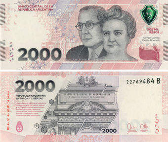 Argentina 2000 Pesos P-New Unc