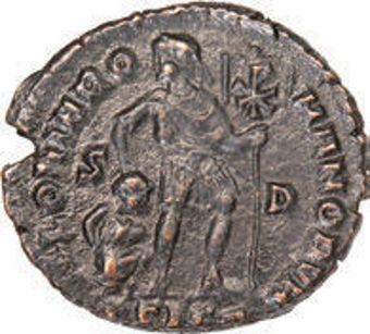 Gratian A.D. 367-83. Bronze Coin Fine_rev