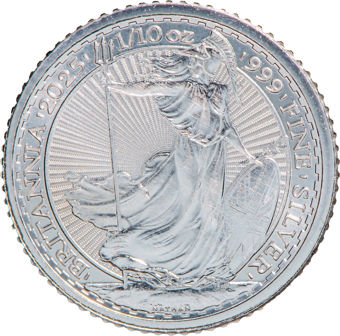 Charles III 2025 Silver 1/10 Britannia, 20 Pence_rev