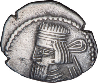 Artabanos IV Silver Drachm Very Fine_obv