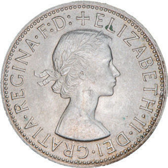 Australia, Elizabeth II, Florin, 1954 Royal Visit. BU_obv