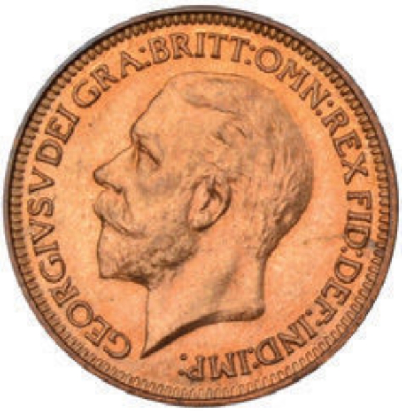 George V, Farthing, 1927, Uncirculated_obv