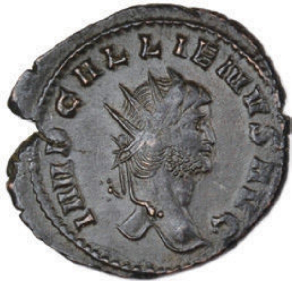 Gallienus Griffin coin_obv