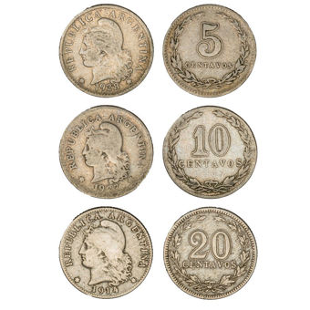 Argentina "National Currency" Set of 3_main