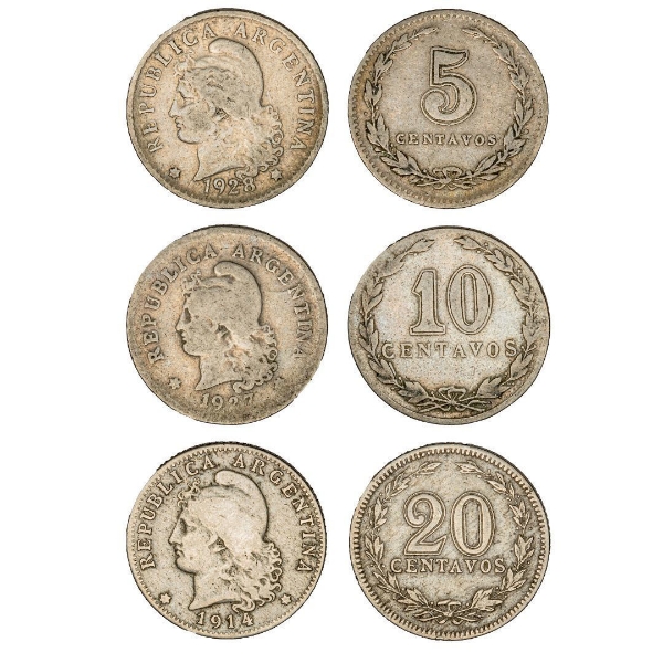 Argentina "National Currency" Set of 3_main
