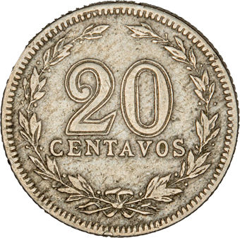 Argentina "National Currency" Set of 3_20c_rev