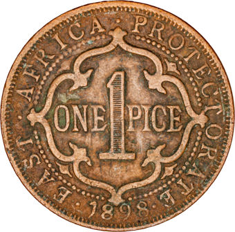 East Africa 1 Pice Very Fine_rev