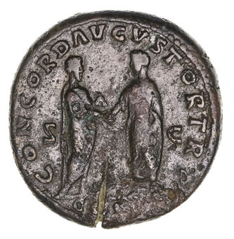 Lucius Verus A.D. 161-169, AE sestertius, Rome-rev