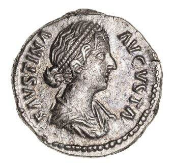 Faustina Junior wife of M. Aurelius. A.D. 161-175., Rome. AR Denarius._obv