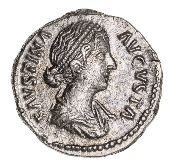 Faustina Junior wife of M. Aurelius. A.D. 161-175., Rome. AR Denarius._obv