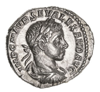 Severus Alexander. 222-235 A.D. Denarius Rome, 222 A.D._obv