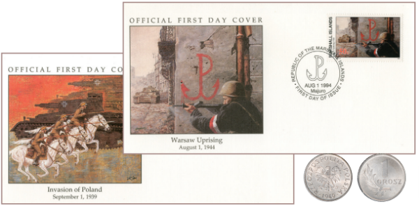 Poland World War II Cover/Coin_main