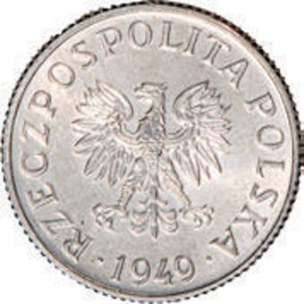 Poland World War II Cover/Coin_obv_coin