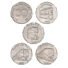 Set of Four National Transport Tokens with Vehicles_main