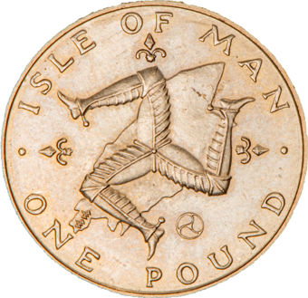 Isle of Man 1979 £1. Uncirculated_rev