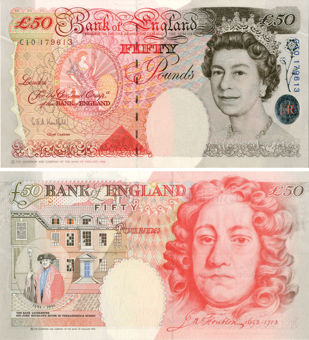 G E A Kentfield Historical £50 B377 Unc