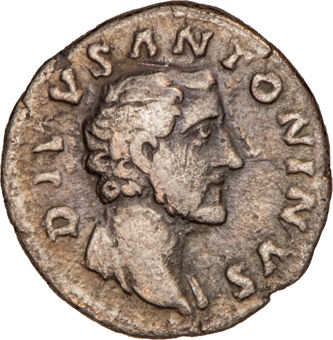 Divus Antoninus Denarius Good Fine_obv