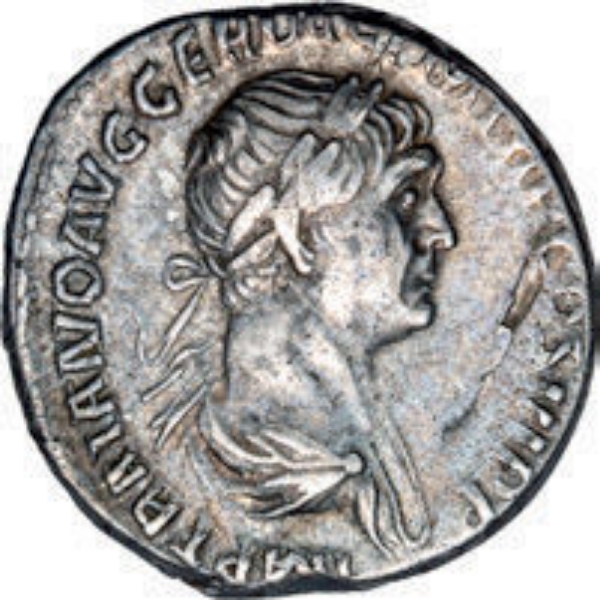 Trajan Silver Denarius Very Fine_obv