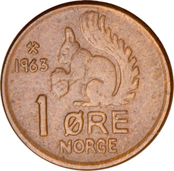 Norway, Olav V, 6-coin Circulated Set_1_ore_rev