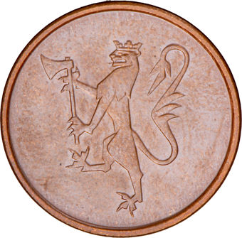 Norway, Olav V, 6-coin Circulated Set_5_ore_obv