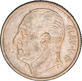 Norway, Olav V, 6-coin Circulated Set_1_krone_obv