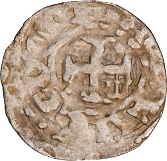 France, Medieval Denier from Le Mans_rev