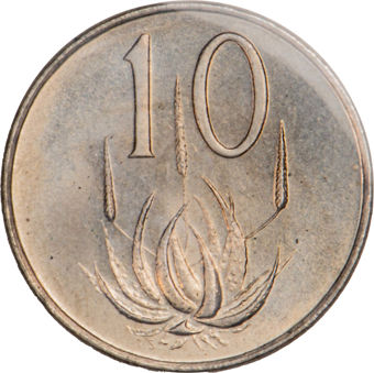 South Africa, 8-coin Mint Set_10_Cent_rev