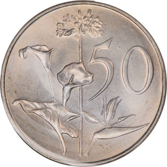 South Africa, 8-coin Mint Set_50_Cent_rev
