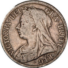 Victoria, Halfcrown, 1896 Old Head, Fine_obv