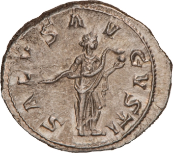 Gordian III Silver Denarius EF_rev