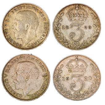 105 year old Silver Threepences