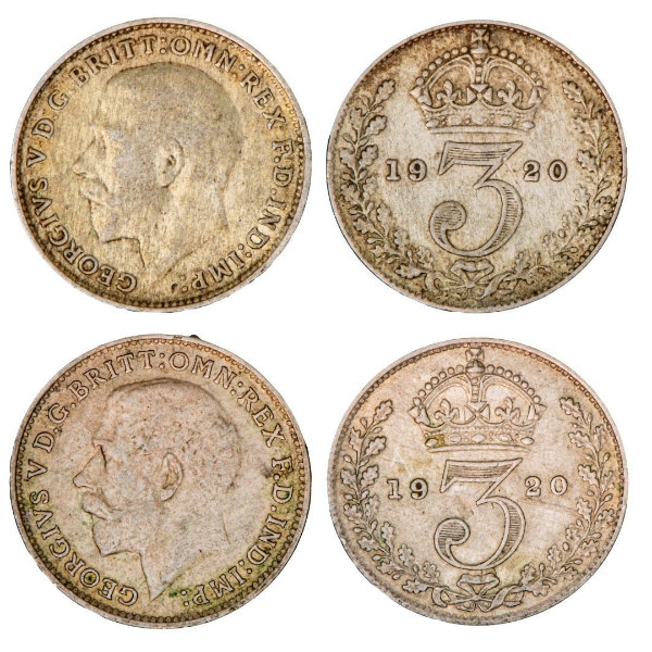 105 year old Silver Threepences