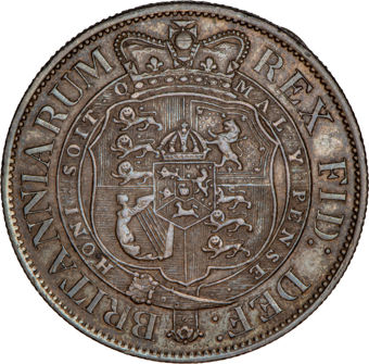 George III, Halfcrown, 1817, Small Head._rev