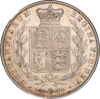 Victoria, Halfcrown, 1844 Young Head Type A4, Good Extremely Fine_rev
