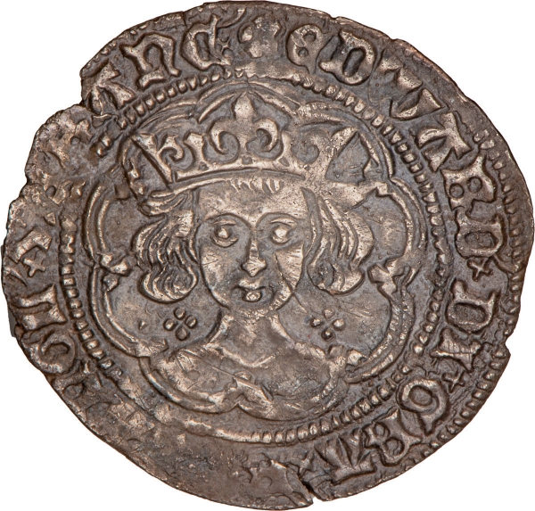 Edward IV (1461-1470), Groat (First Reign), Light Coinage London Mint_obv