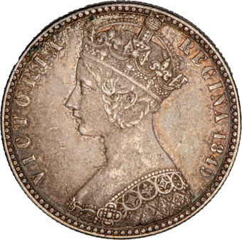 Victoria, Florin, 1849, with WW initials, Extremely Fine_obv