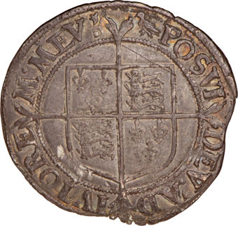 Elizabeth I (1558-1603), Shilling, Second Issue, mm Martlet (1560-1561)_rev
